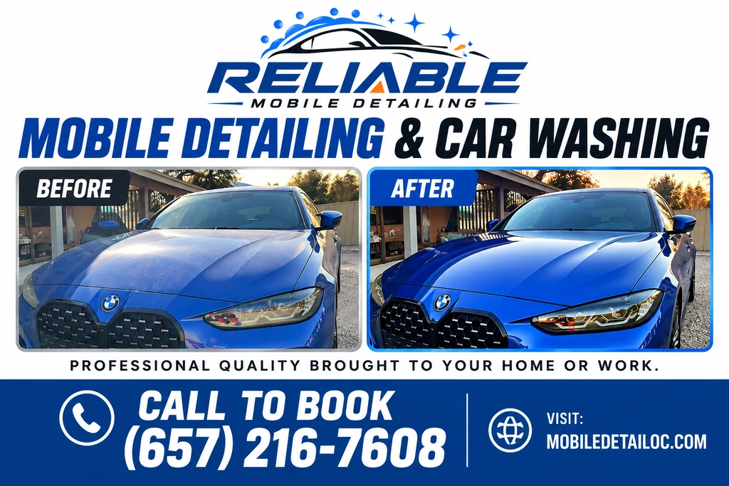 Mobile car detailing service in Orange County, California